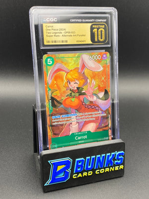 Carrot Super Rare Alt Art Parallel OP08 CGC PRISTINE  10