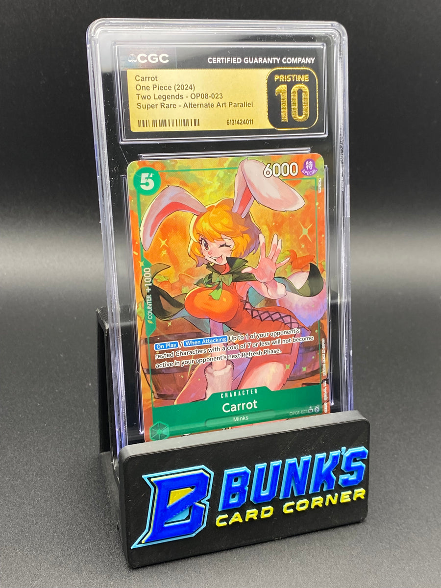 Carrot Super Rare Alt Art Parallel OP08 CGC PRISTINE  10