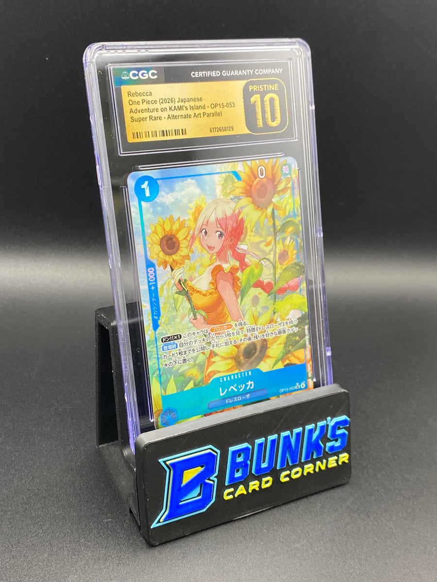 Rebecca Super Rare Alt Art Parallel OP15-053 CGC PRISTINE 10 Japanese
