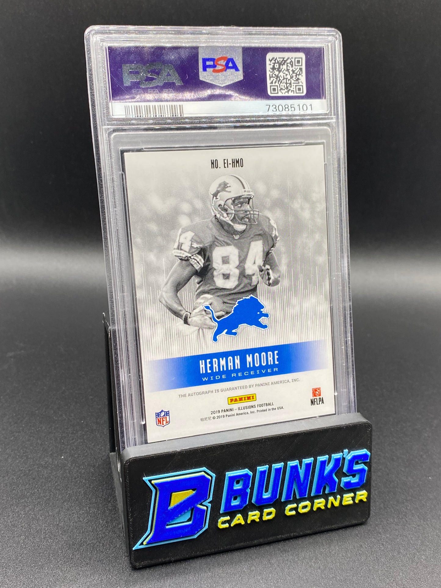 2019 Herman Moore Elusive Bronze 7/10 Auto PSA 9