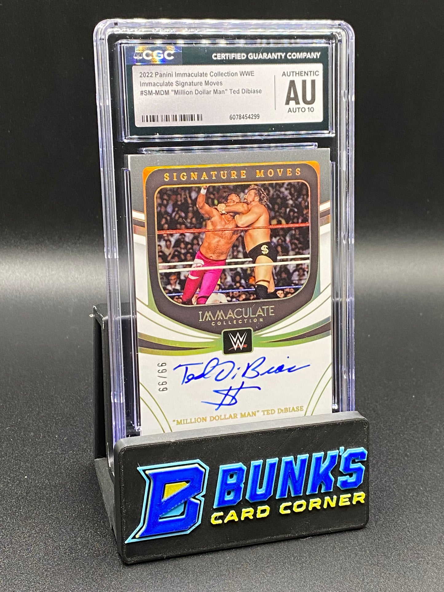 2022 Ted Dibiase Auto 99/99 CGC Authentic Auto 10