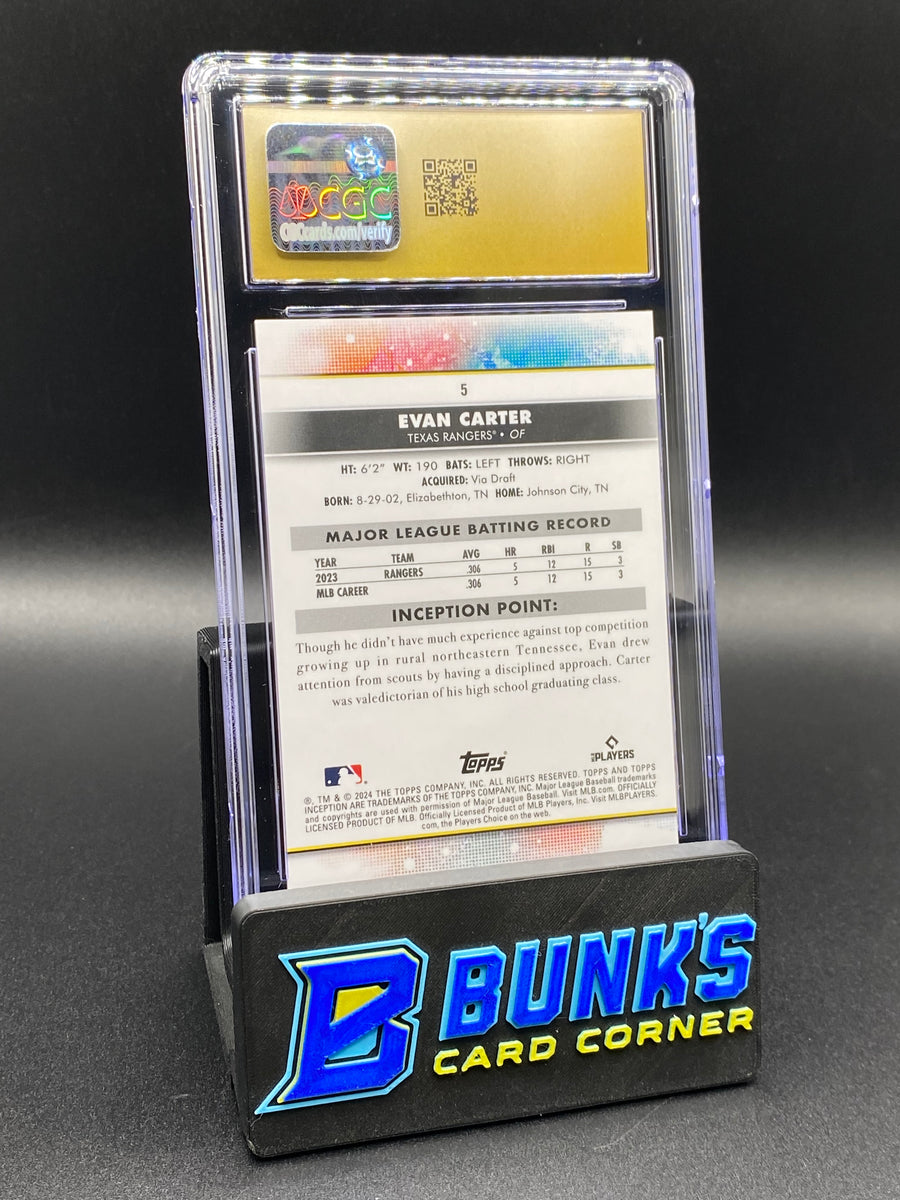 2024 Evan Carter Green CGC PRISTINE 10 Rc