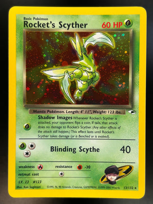 Rocket's Scyther Gym Heroes #013/132 Holo