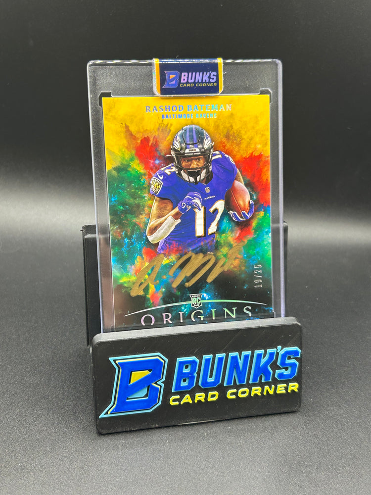 2021 Rashod Bateman Origins Gold Ink Rookie Auto 19/25