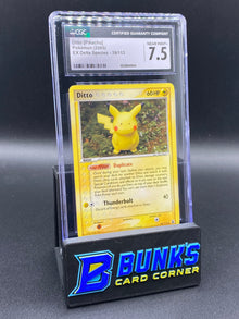 Pikachu Ditto Claymation Ex Delta Species CGC 7.5