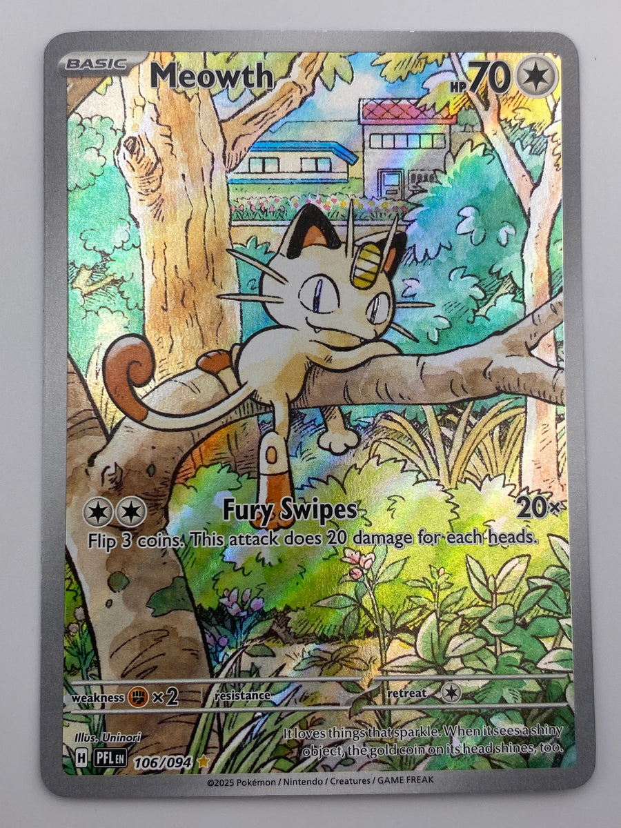 Meowth Illustration Rare Phantasmal Flames NM