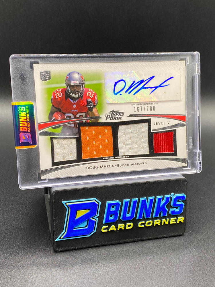 2012 Doug Martin Topps Prime Patches Auto Rc 167/780