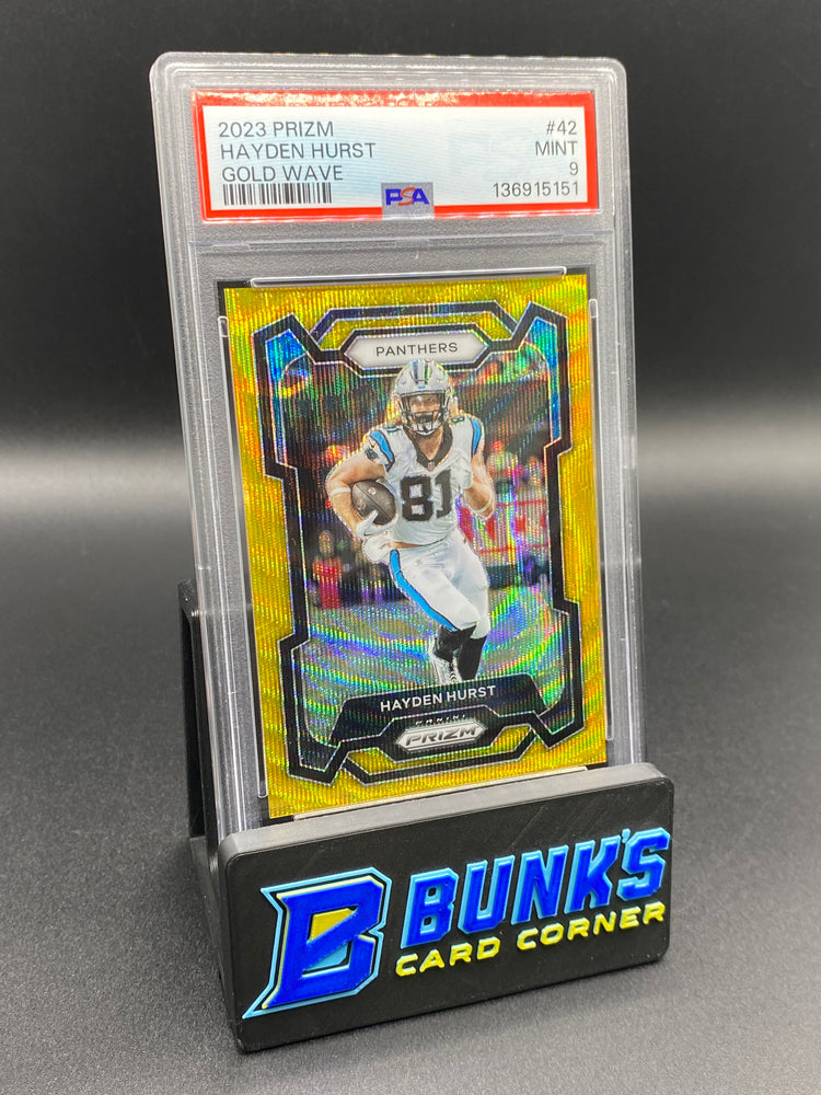 2023 Hayden Hurst Gold Wave 4/10 PSA 9
