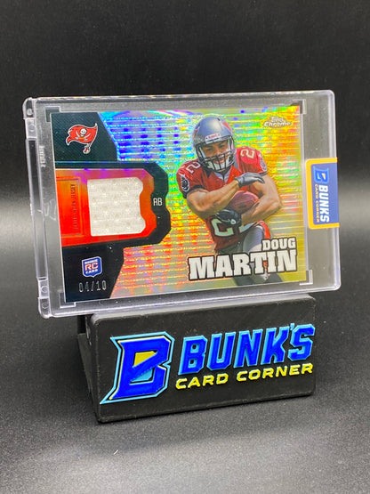 2012 Topps Chrome Rc 4/10 Doug Martin Patch