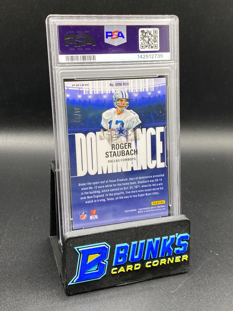 2024 Roger Staubach Dominance Blue PSA 10 4/99