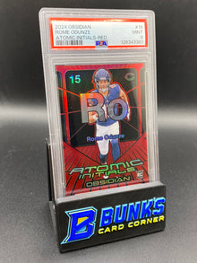 2024 Rome Odunze Atomic Initials red Rc 24/75 PSA 9