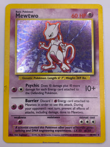 Mewtwo Holo Base Set HP