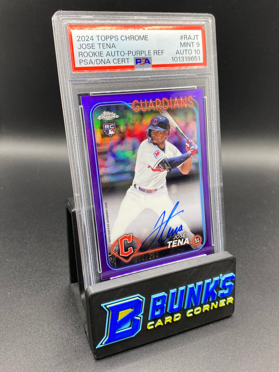 2024 Jose Tena Rc Auto Purple Ref. 108/250 PSA Auto 10