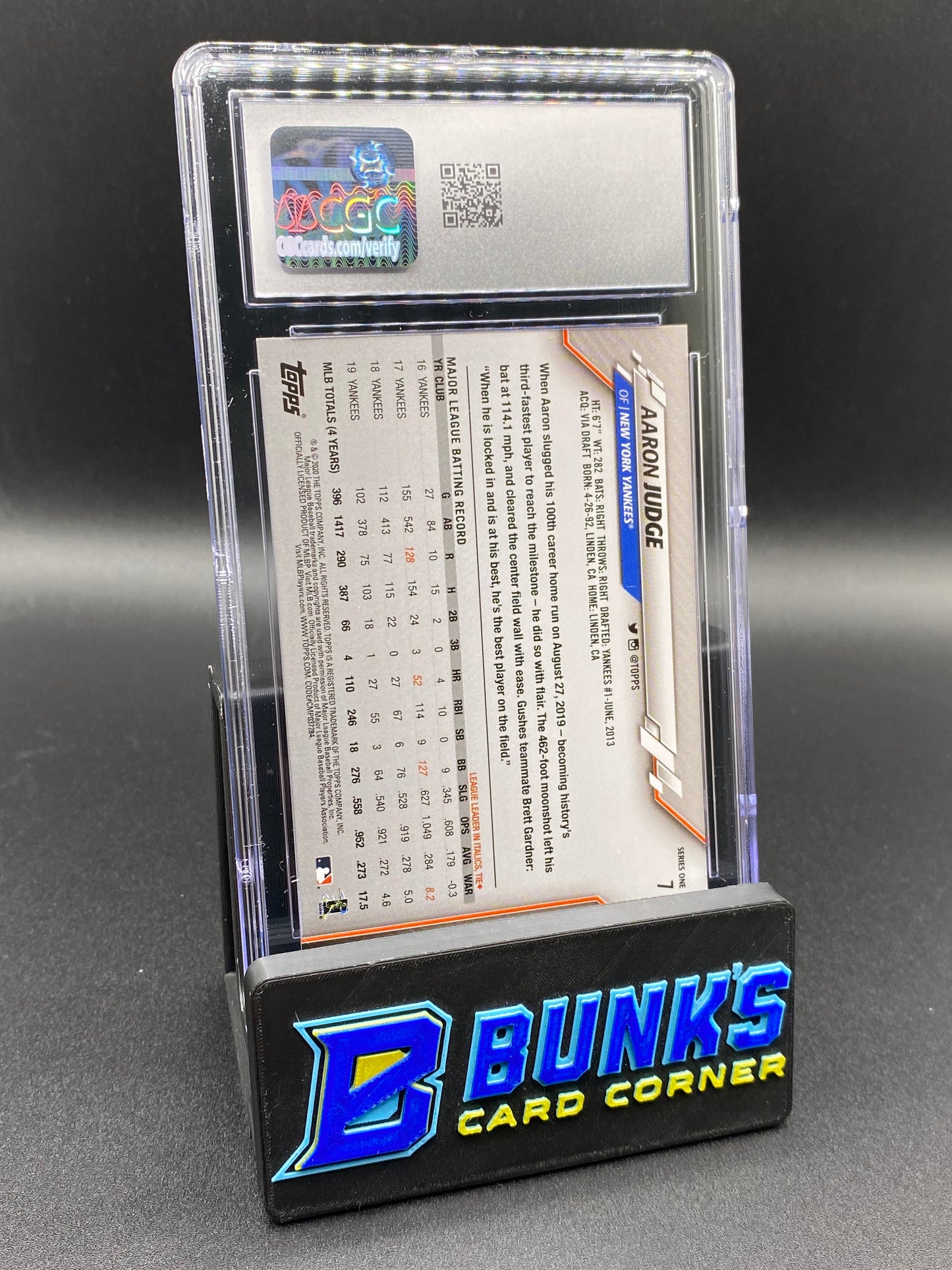 2020 Aaron Judge Image Variation CGC 10