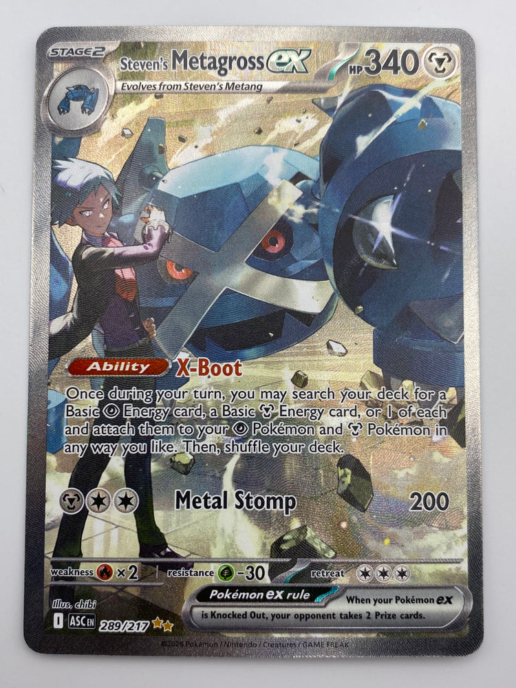 Steven's Metagross Ex SIR Ascended Heroes NM