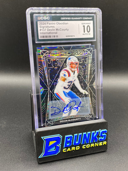 2024 Devin McCourty International Sig. CGC 10/10