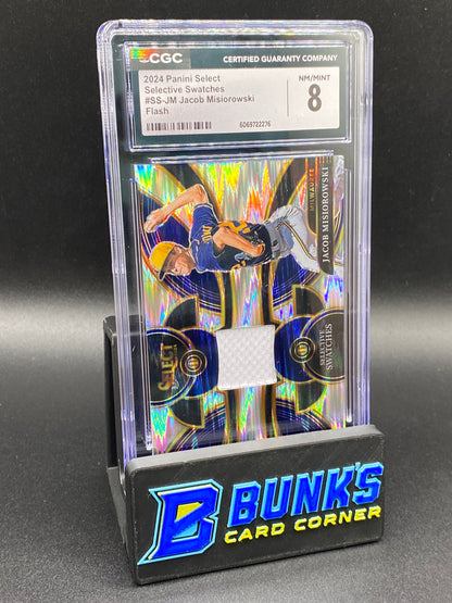 2024 Jacob Misiorowski Flash Patch CGC 8