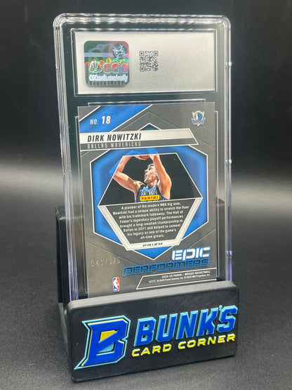 2024-25 Dirk Nowitzki Purple Fluorescent CGC 10 41/175