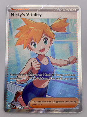 Misty's Vitality Full Art Pitch Black NM