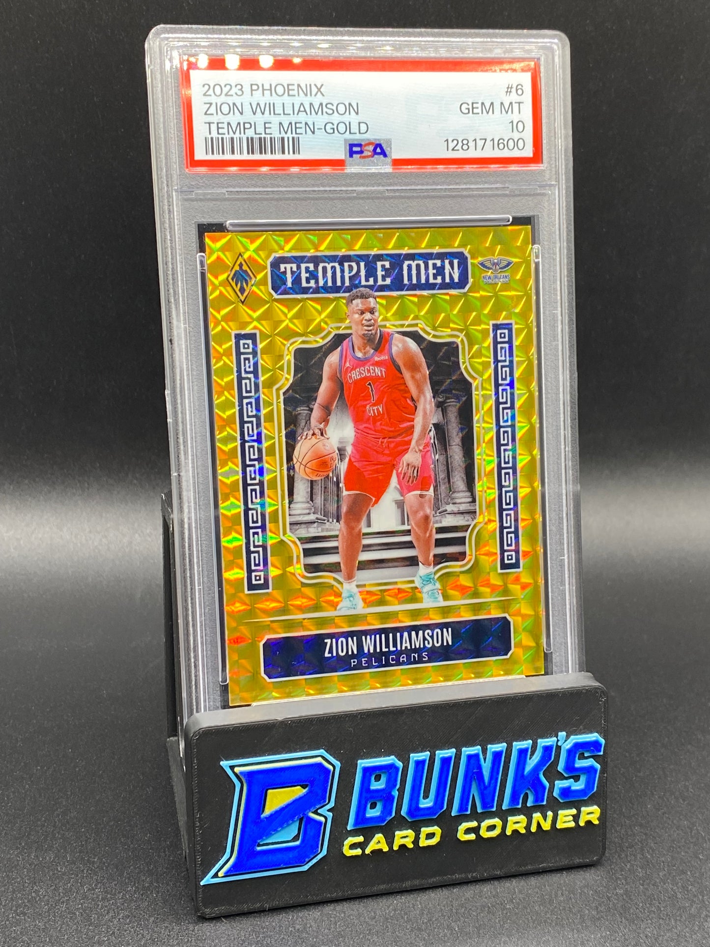 2023 Zion Williamson Temple Men Gold 5/10 PSA 10