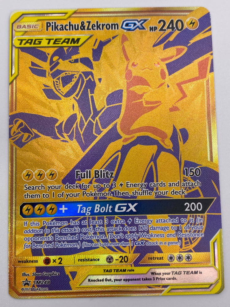Pikachu & Zekrom GX Tag Team Promo NM