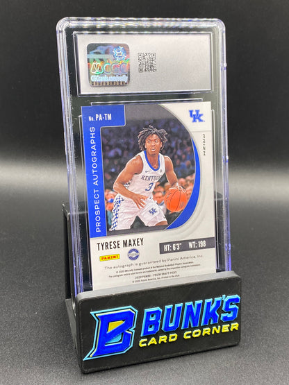 2020-21 Tyrese Maxey Silver Prospect Auto Rc CGC 10/10