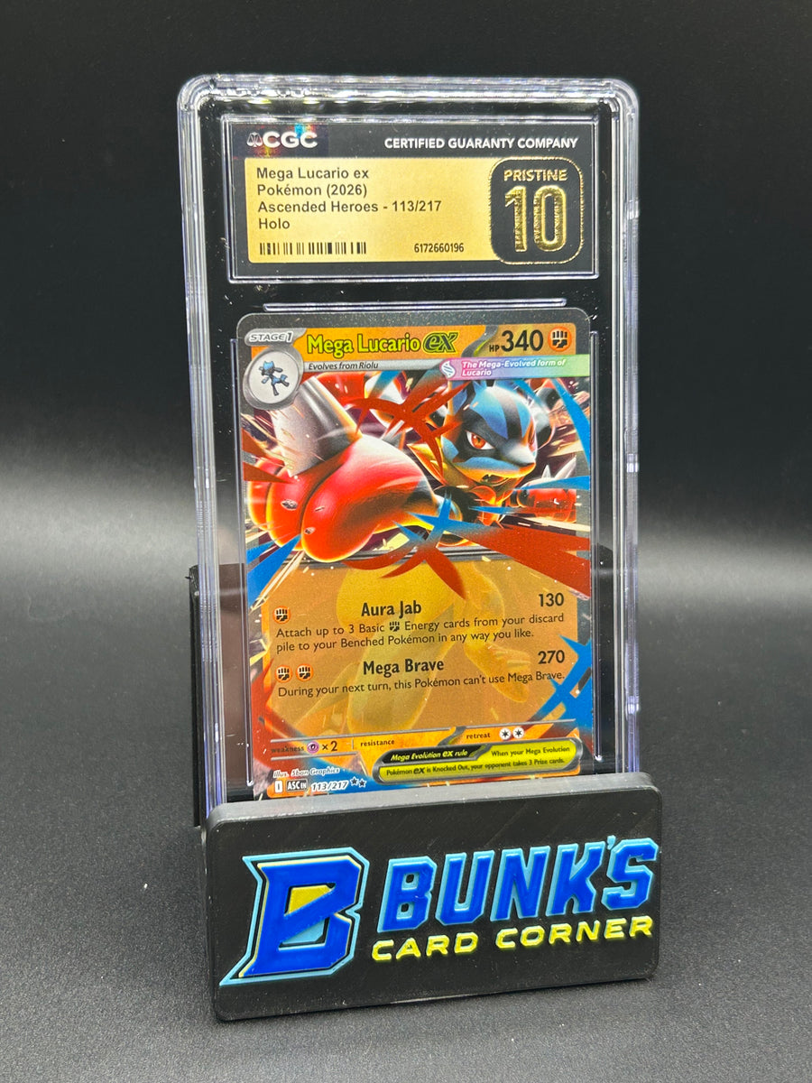 Mega Lucario ex Holo Ascended Heroes CGC Pristine 10