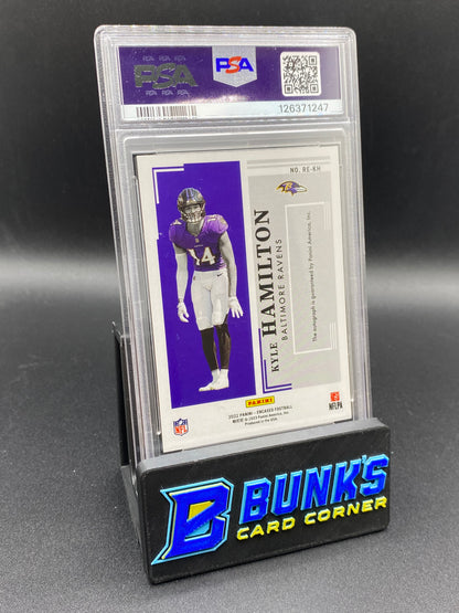 2022 Kyle Hamilton Rookie Endorsement Auto 19/25 PSA Auto 10