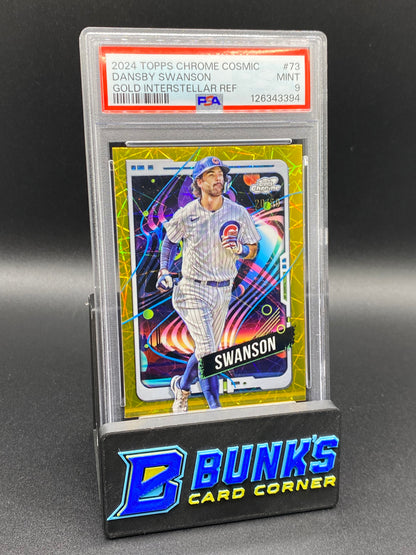2024 Dansby Swanson Gold Interstellar Ref. 20/50 PSA 9