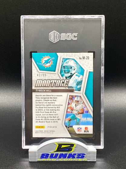 2024 Tyreek Hill Blue Prizm 42/99 SGC 10 (Box A3)