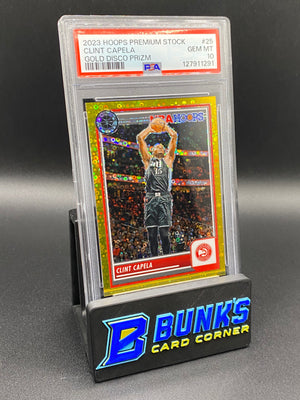 2023 Clint Capela Gold Disco Prizm 5/10 PSA 10 POP 1