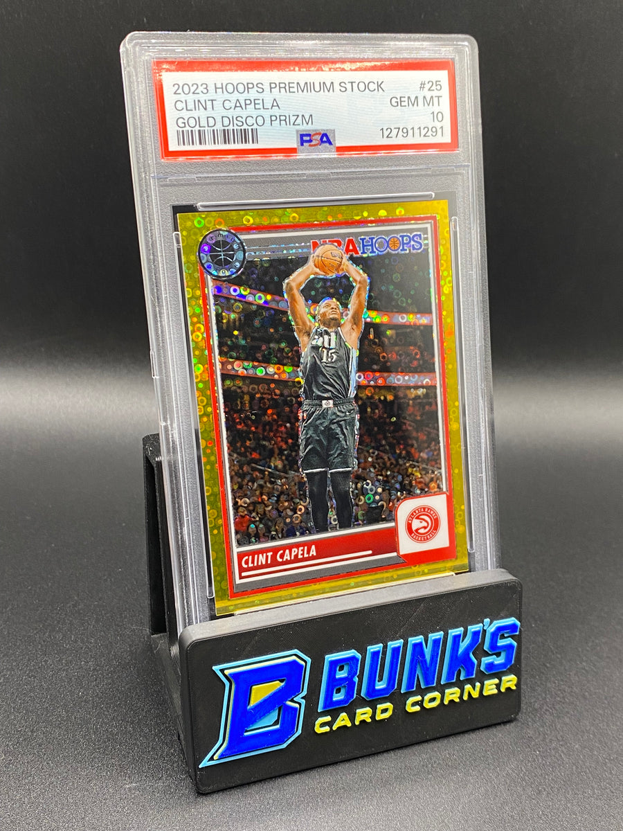 2023 Clint Capela Gold Disco Prizm 5/10 PSA 10 POP 1