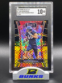 2023 Rob Gronkowski Black & Gold Squares Prizm 27/100 (Box B7)