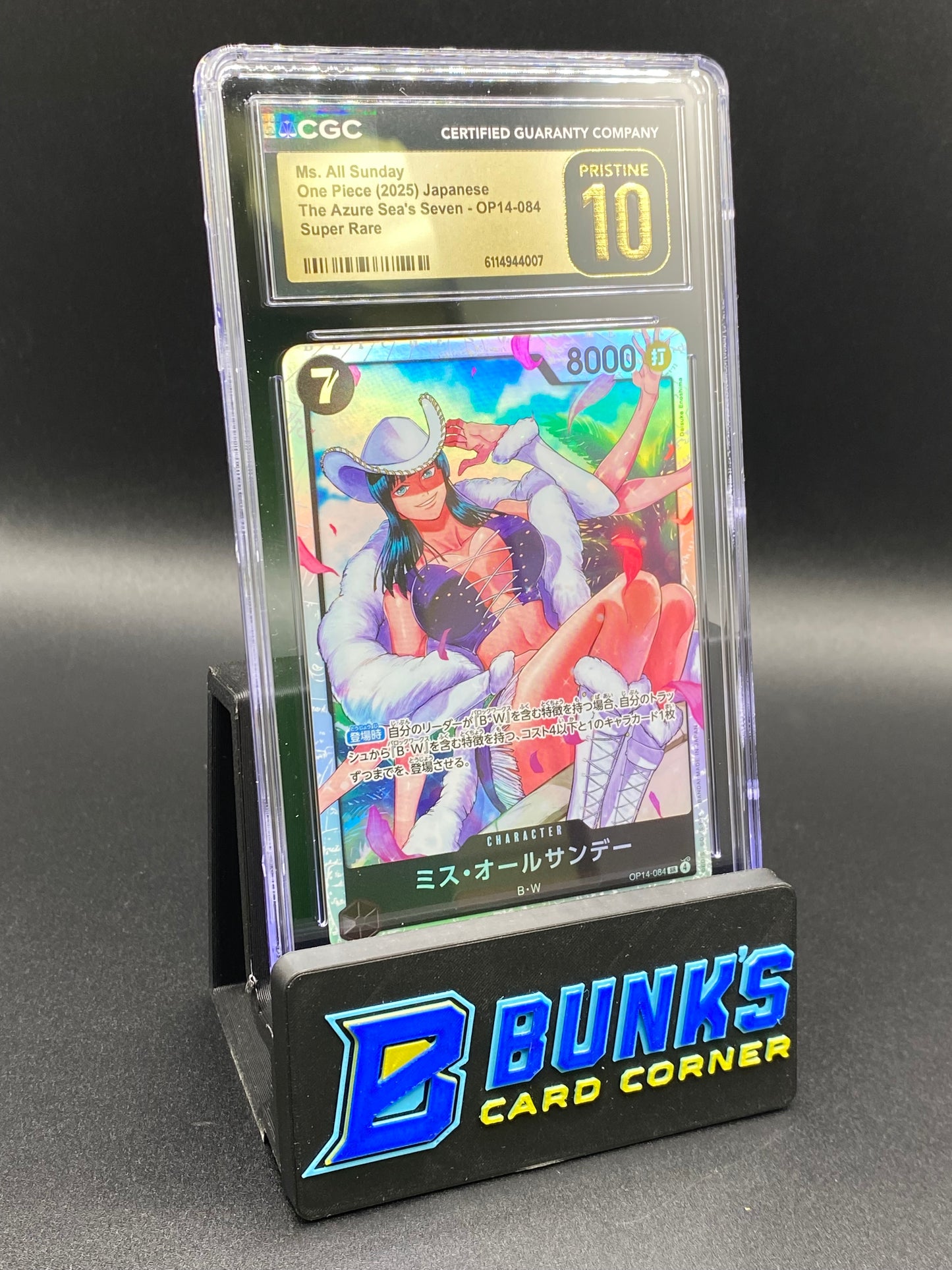Ms. All Sunday Super Rare OP14-084 The Azure Sea's Seven CGC PRISTINE 10 Japanese