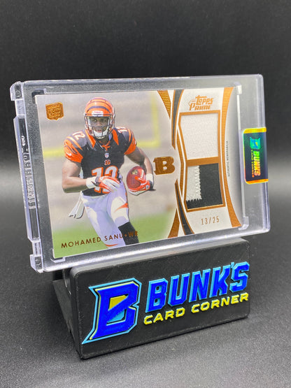 2012 Mohamed Sanu Topps Prime Patches 13/25 Rc