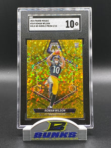 2024 Roman Wilson Gold No Huddle Prizm 2/10 (Box B12)