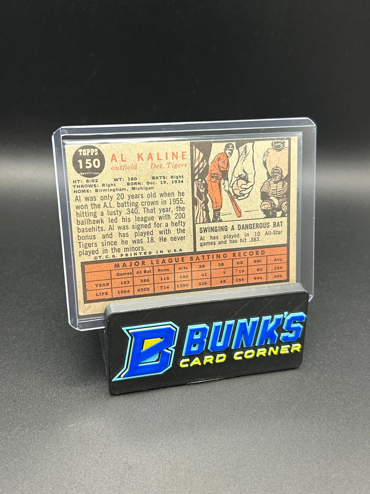 1962 Al Kaline Topps HOF