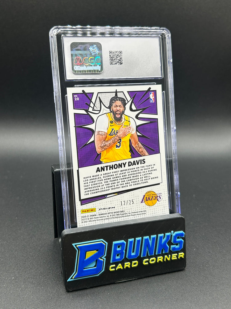 2020-21 Anthony Davis Donruss Optic My House! Pink 12/25 CGC 10