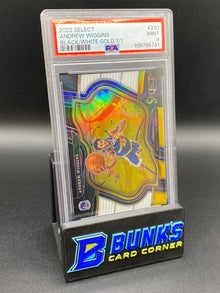 2022 Andrew Wiggins Black/White Gold 1/1 PSA 9