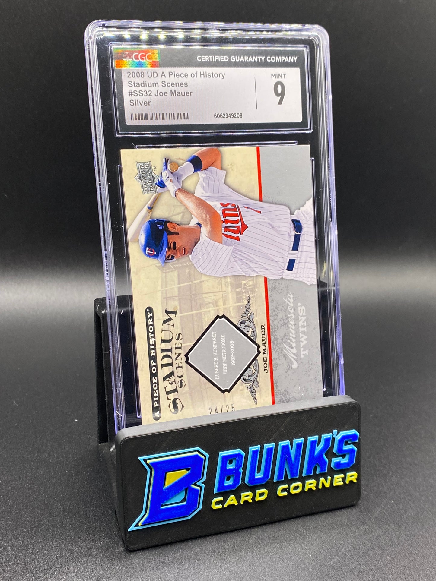 2008 Joe Mauer Silver Stadium Scenes 24/25 CGC 9 HOF