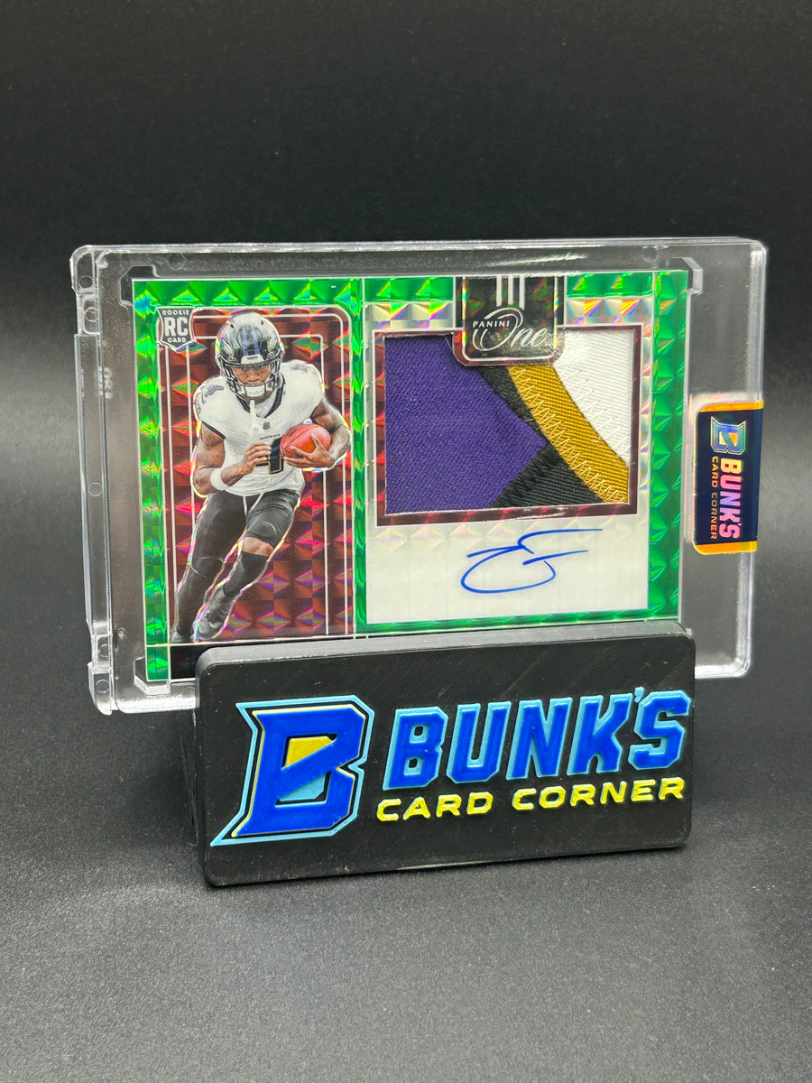 2023 Zay Flowers Panini One Auto Patch RPA RC 22/49
