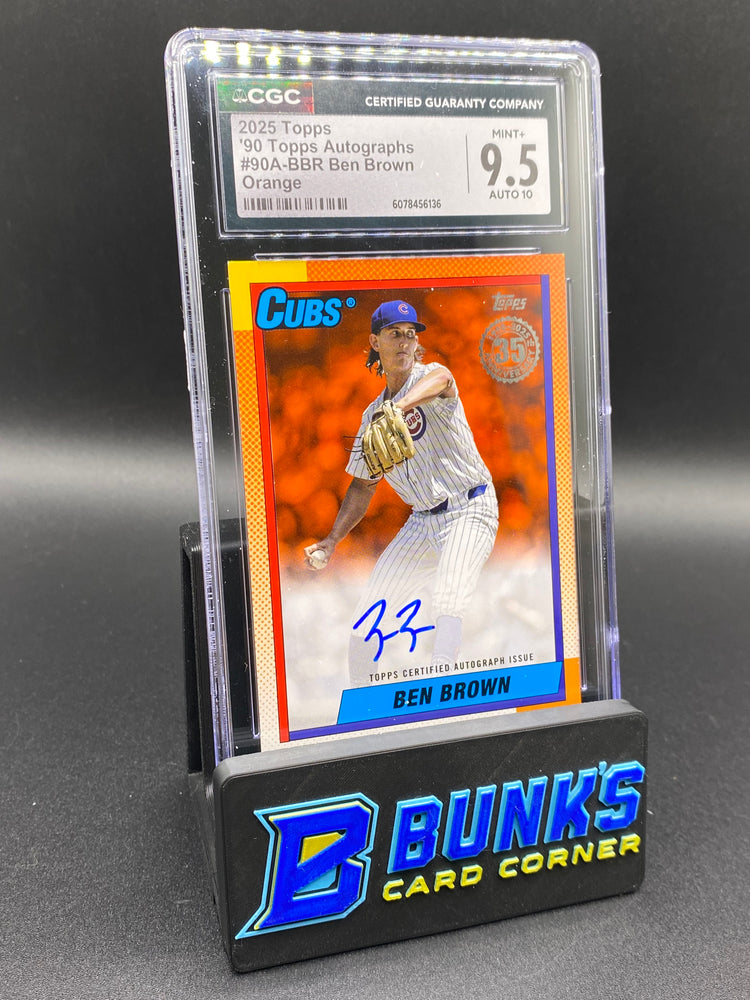 2025 Ben Brown Orange Auto 9/25 CGC 9.5/10