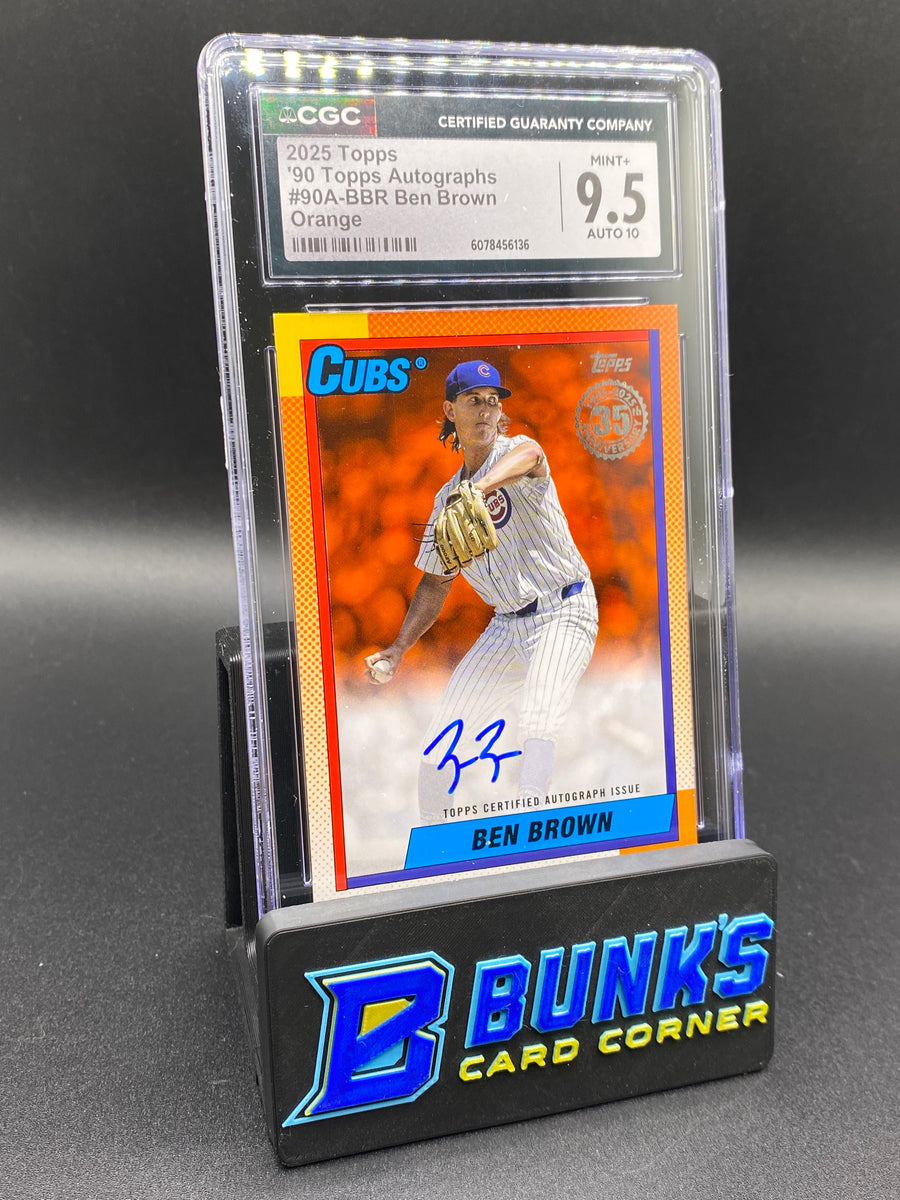 2025 Ben Brown Orange Auto 9/25 CGC 9.5/10