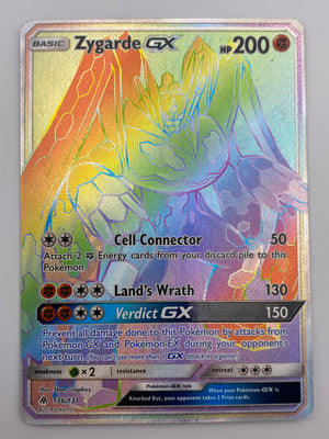 Zygarde Gx Rainbow Rare Forbidden Light LP