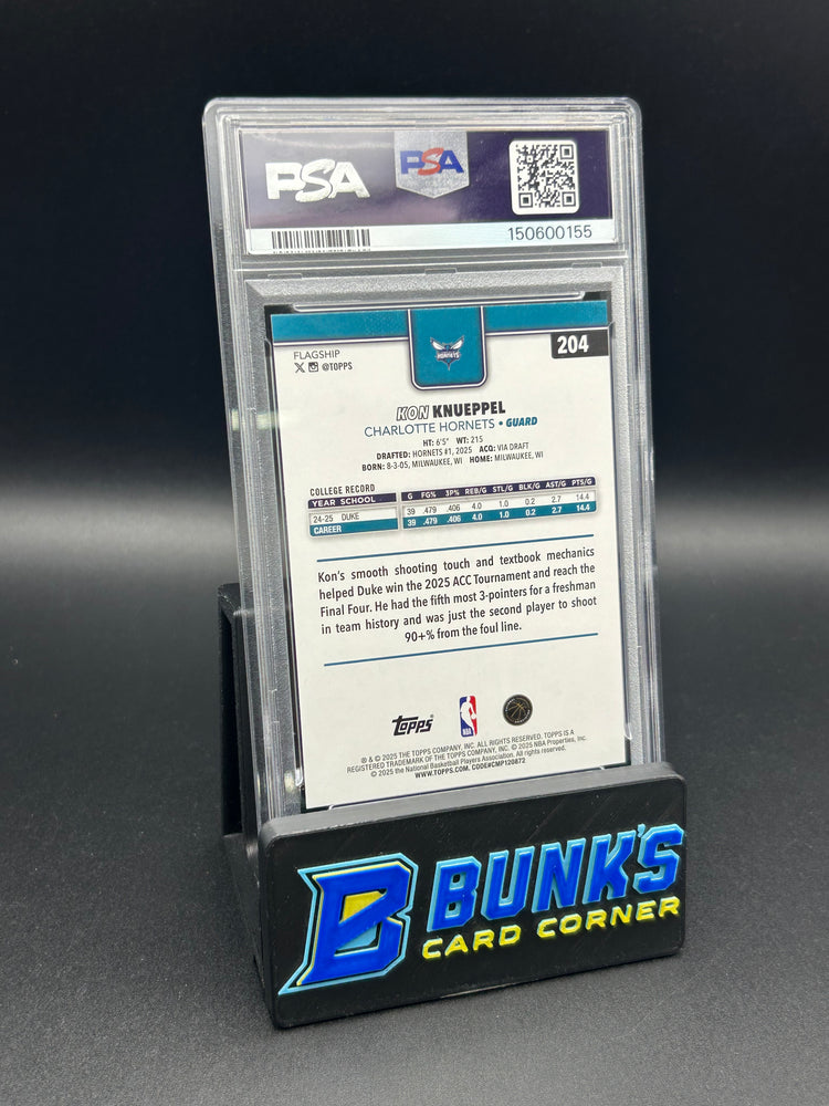2025 Kon Knueppel Topps Pink Holo Foil Rc PSA 9