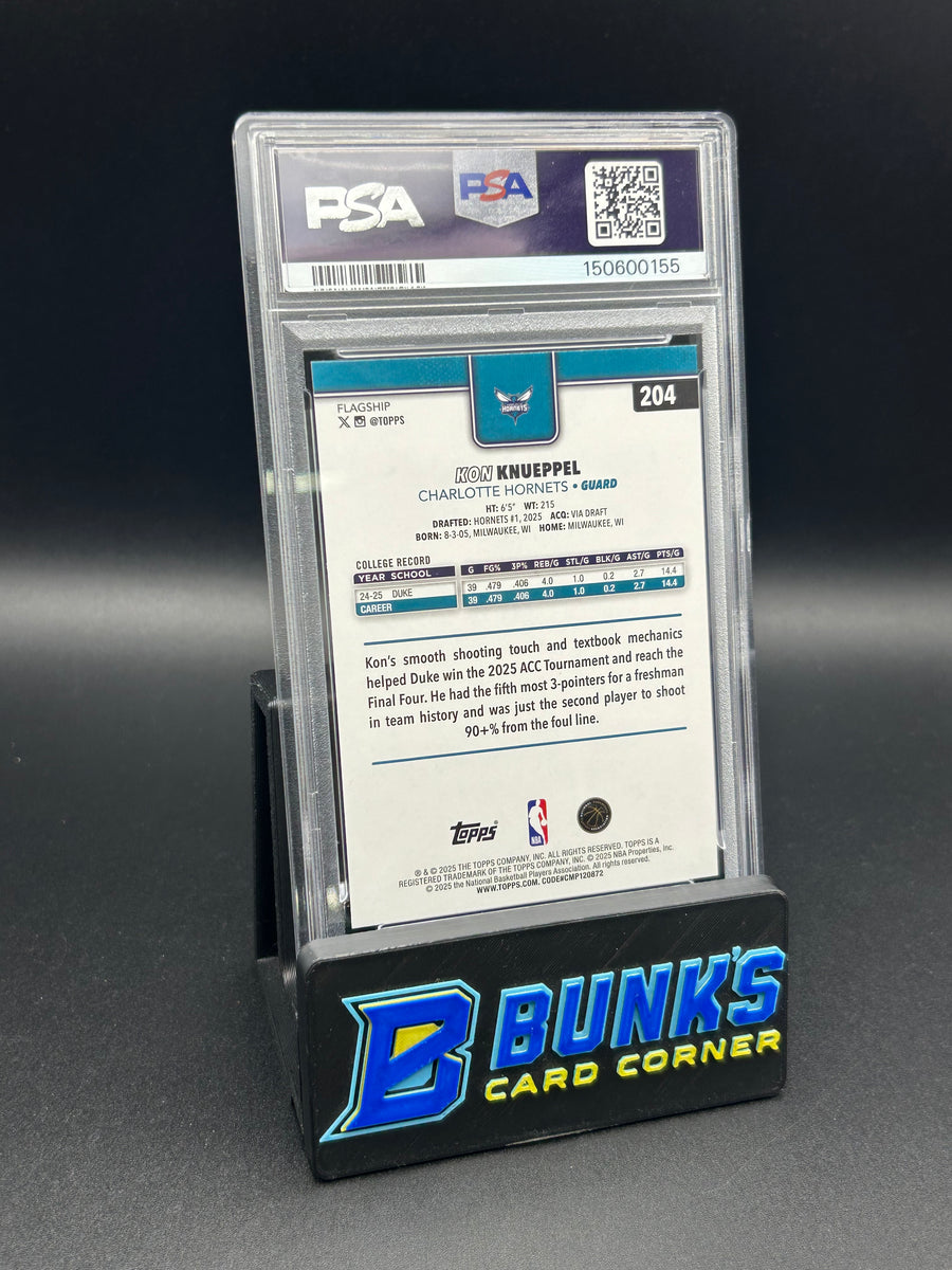 2025 Kon Knueppel Topps Pink Holo Foil Rc PSA 9
