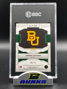 2024-25 Jeremy Sochan AUTOGRAPHED Blue Ice Prizm 48/75 (Box 15)