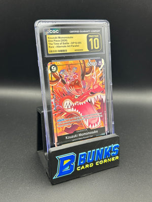 Kouzuki Momonosuke Rare Parallel OP16-085 CGC Pristine 10