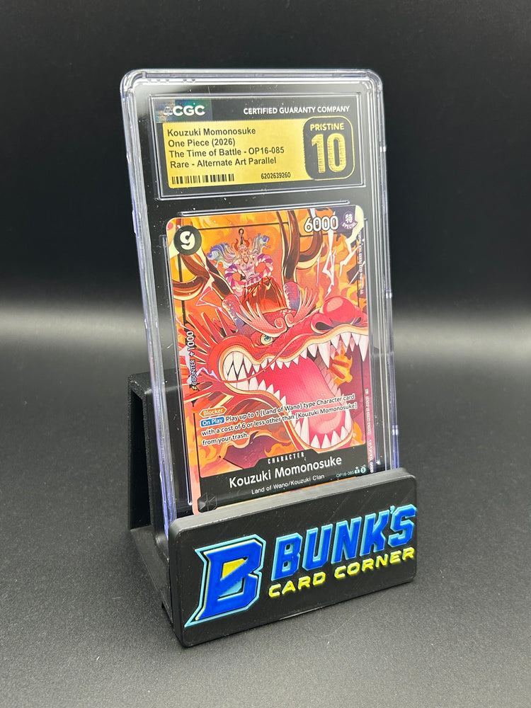 Kouzuki Momonosuke Rare Parallel OP16-085 CGC Pristine 10