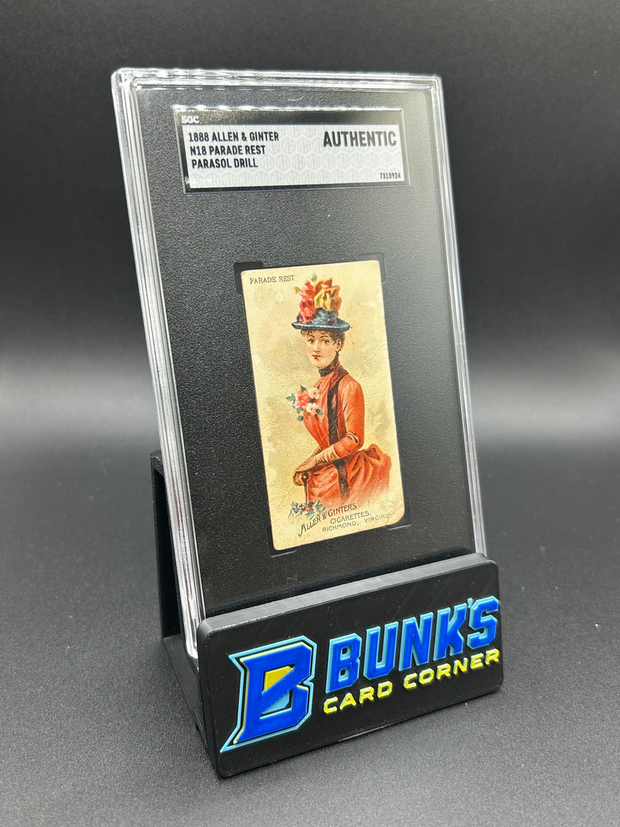 1888 N18 Parade Rest Allen & Ginter Parasol Drill SGC Authentic